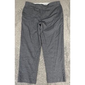 Ralph Lauren Men Grey Flat Front Dress Pants with Hidden‎ Security Pocket 40x32